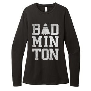 Badminton Birdies Shuttlecock Gift Womens CVC Long Sleeve Shirt