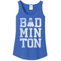 Badminton Birdies Shuttlecock Gift Ladies Essential Tank