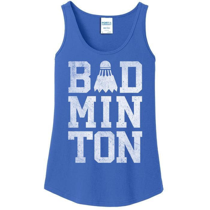 Badminton Birdies Shuttlecock Gift Ladies Essential Tank