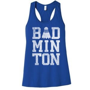 Badminton Birdies Shuttlecock Gift Women's Racerback Tank