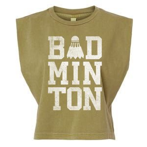 Badminton Birdies Shuttlecock Gift Garment-Dyed Women's Muscle Tee