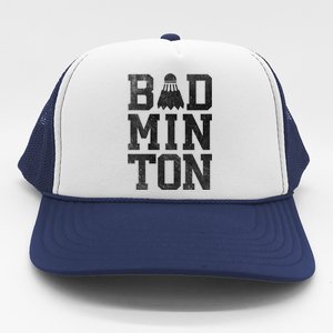 Badminton Birdies Shuttlecock Gift Trucker Hat