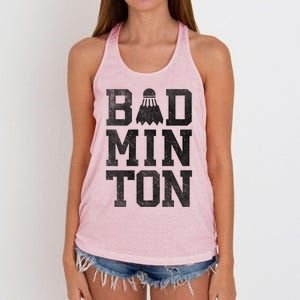 Badminton Birdies Shuttlecock Gift Women's Knotted Racerback Tank