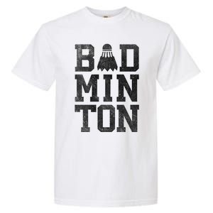 Badminton Birdies Shuttlecock Gift Garment-Dyed Heavyweight T-Shirt