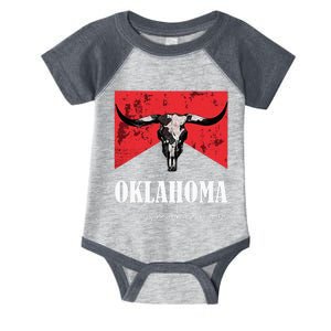 Boho Bull Skull Cow Oklahoma Smokeshow Western Country Infant Baby Jersey Bodysuit