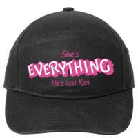 Bar Bie Shes Everything Hes Just Ken As Ken 7-Panel Snapback Hat