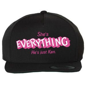 Bar Bie Shes Everything Hes Just Ken As Ken Wool Snapback Cap