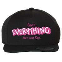 Bar Bie Shes Everything Hes Just Ken As Ken Wool Snapback Cap