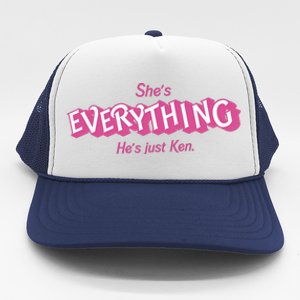 Bar Bie Shes Everything Hes Just Ken As Ken Trucker Hat