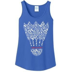 Badminton Birdies Shuttlecocks Artwork Battledore Racket Gift Ladies Essential Tank