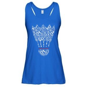 Badminton Birdies Shuttlecocks Artwork Battledore Racket Gift Ladies Essential Flowy Tank