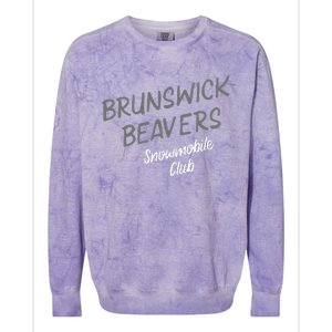 Brunswick Beavers Snowmobile Club Team Colorblast Crewneck Sweatshirt