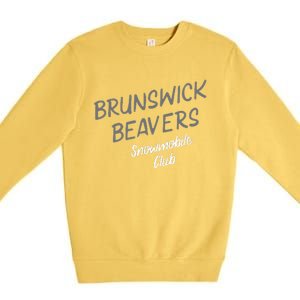 Brunswick Beavers Snowmobile Club Team Premium Crewneck Sweatshirt