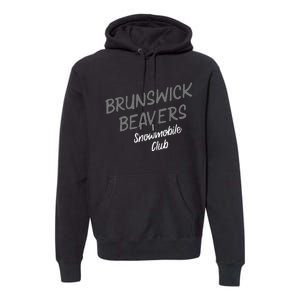 Brunswick Beavers Snowmobile Club Team Premium Hoodie