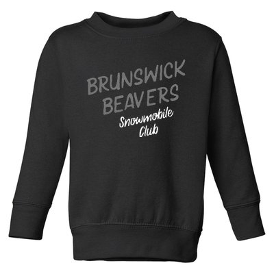 Brunswick Beavers Snowmobile Club Team Toddler Sweatshirt