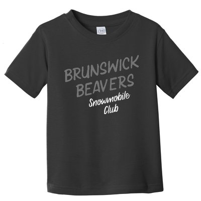 Brunswick Beavers Snowmobile Club Team Toddler T-Shirt