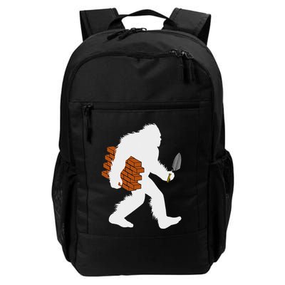 Bigfoot Bricklayer Sasquatch Bricklaying Brick Mason Daily Commute Backpack