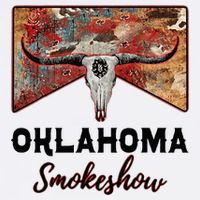 Boho Bull Skull Cow Print Oklahoma Smokeshow Western Country Button