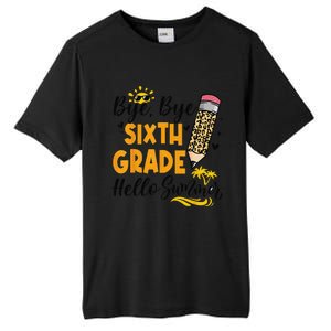 Bye Bye Sixth 6th Grade Hello Summer Last Day Of School Tall Fusion ChromaSoft Performance T-Shirt