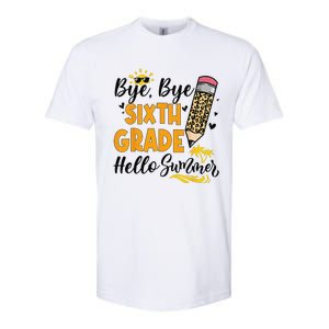 Bye Bye Sixth 6th Grade Hello Summer Last Day Of School Softstyle CVC T-Shirt