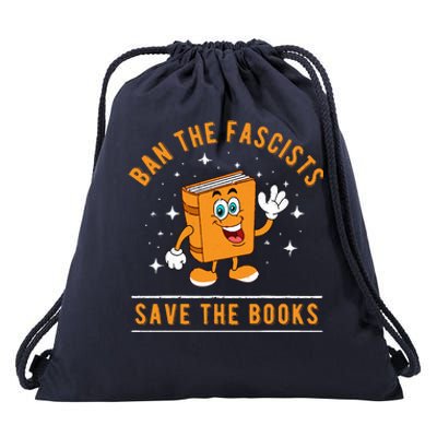 Banned Books Save The Books Bookworms Drawstring Bag