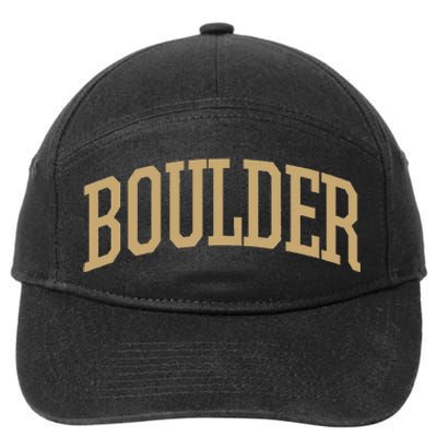 Boulder Boulder Sports College Style CO 7-Panel Snapback Hat