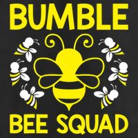 Bumble Bee Squad Bumblebee Team Group Family Friends 7 Panel Mesh Trucker Snapback Hat