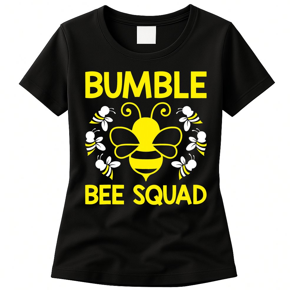 Bumble Bee Squad Bumblebee Team Group Family Friends Womens T-Shirt