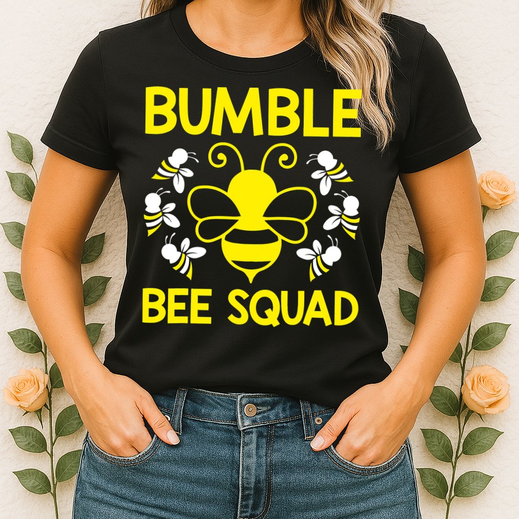 Bumble Bee Squad Bumblebee Team Group Family Friends Womens T-Shirt