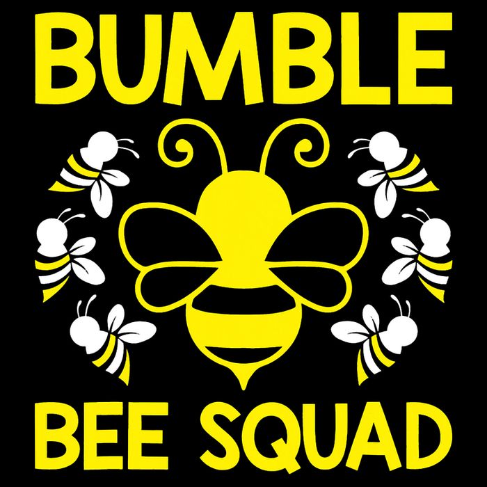 Bumble Bee Squad Bumblebee Team Group Family Friends Womens T-Shirt