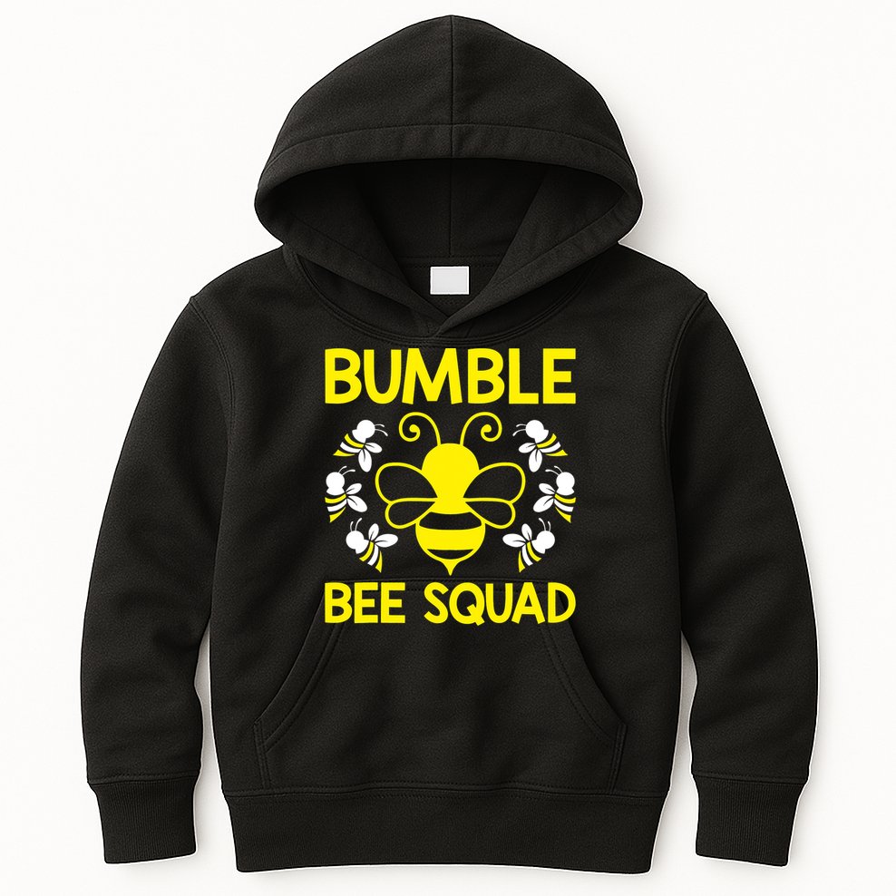 Bumble Bee Squad Bumblebee Team Group Family Friends Kids Hoodie