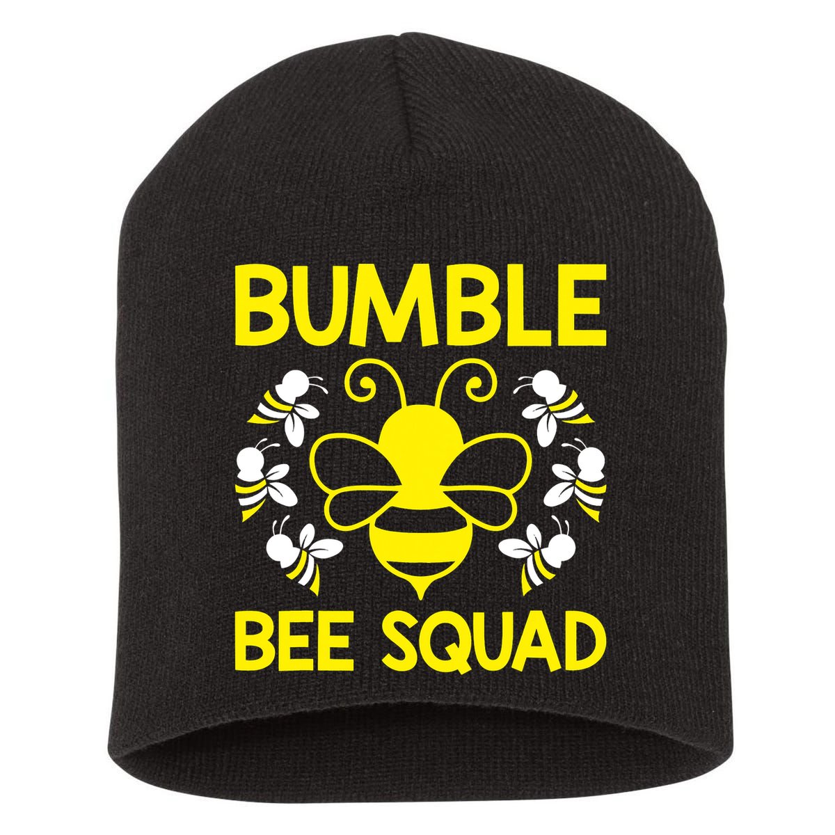 Bumble Bee Squad Bumblebee Team Group Family Friends Short Acrylic Beanie