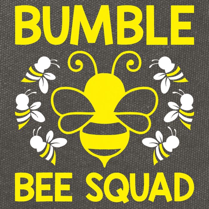 Bumble Bee Squad Bumblebee Team Group Family Friends Cotton Canvas Backpack