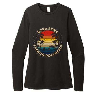 Bora Bora Souvenir French Polynesia Reminder Womens CVC Long Sleeve Shirt