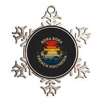 Bora Bora Souvenir French Polynesia Reminder Metallic Star Ornament