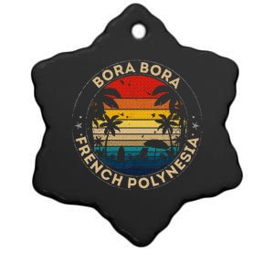 Bora Bora Souvenir French Polynesia Reminder Ceramic Star Ornament