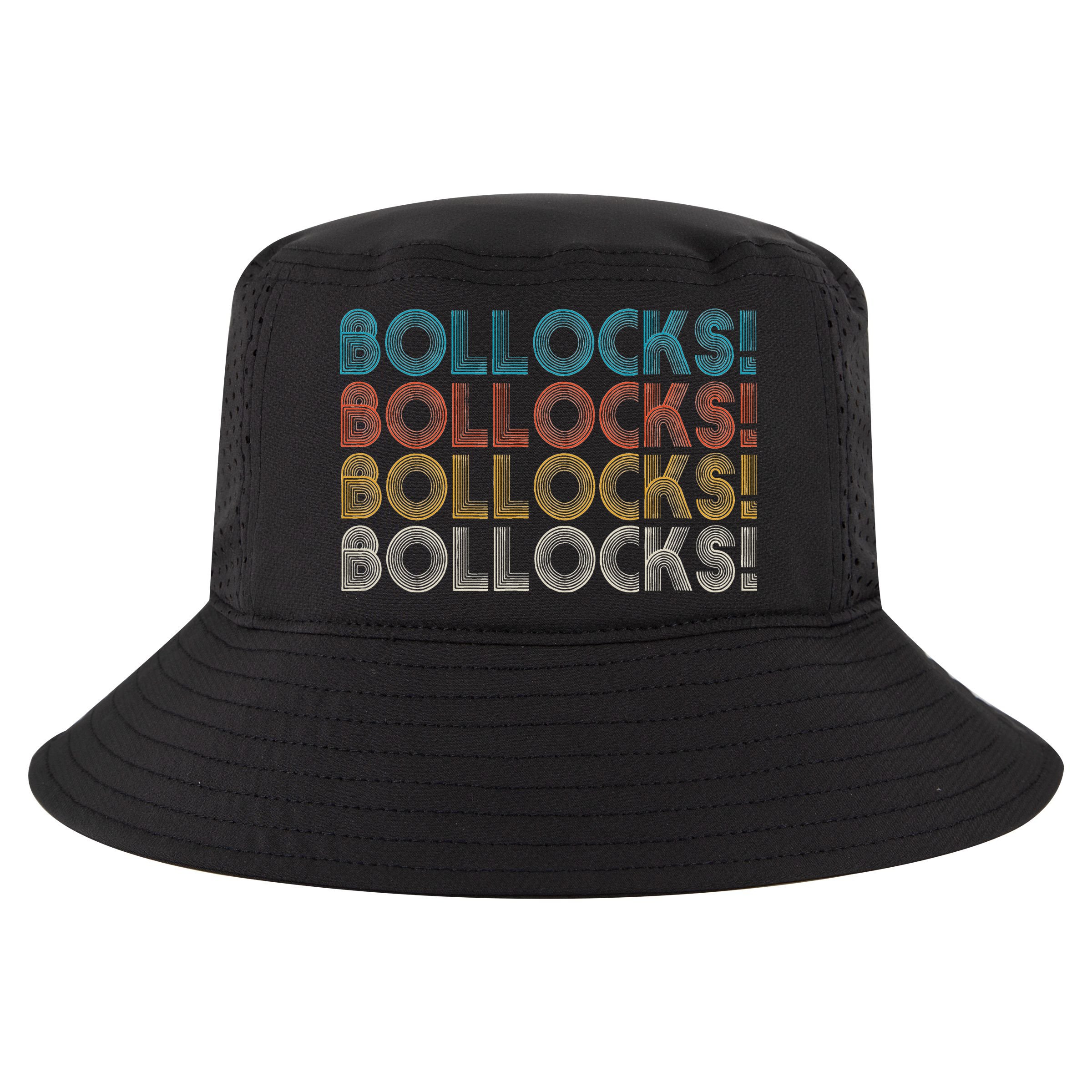 Bollocks British Slang Cool Comfort Performance Bucket Hat