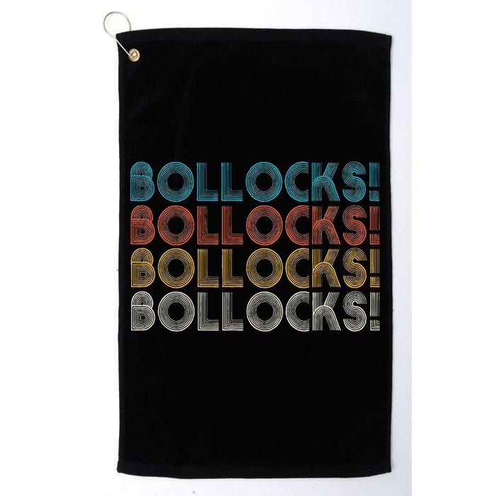Bollocks British Slang Golf Towel