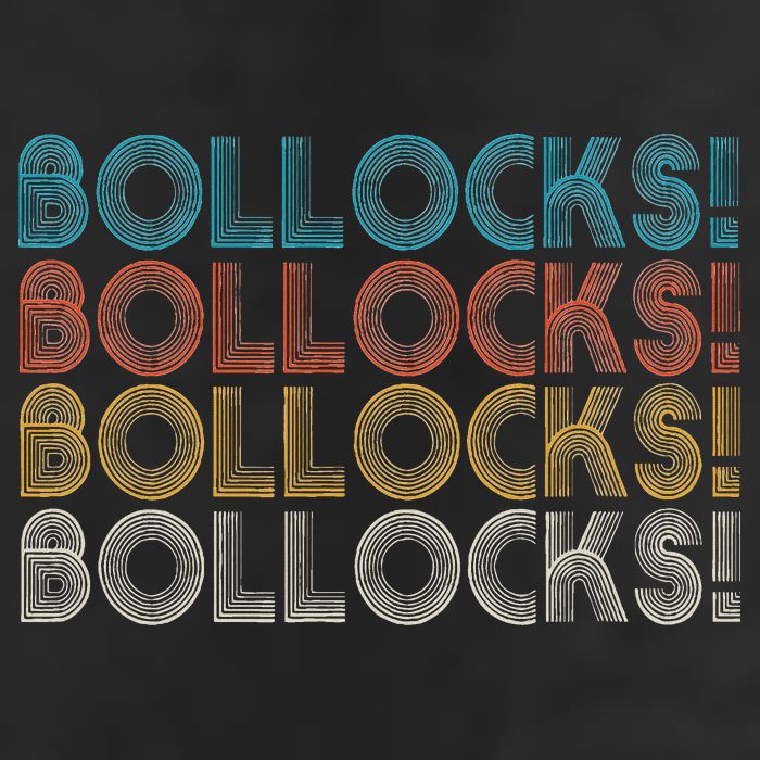 Bollocks British Slang Golf Towel