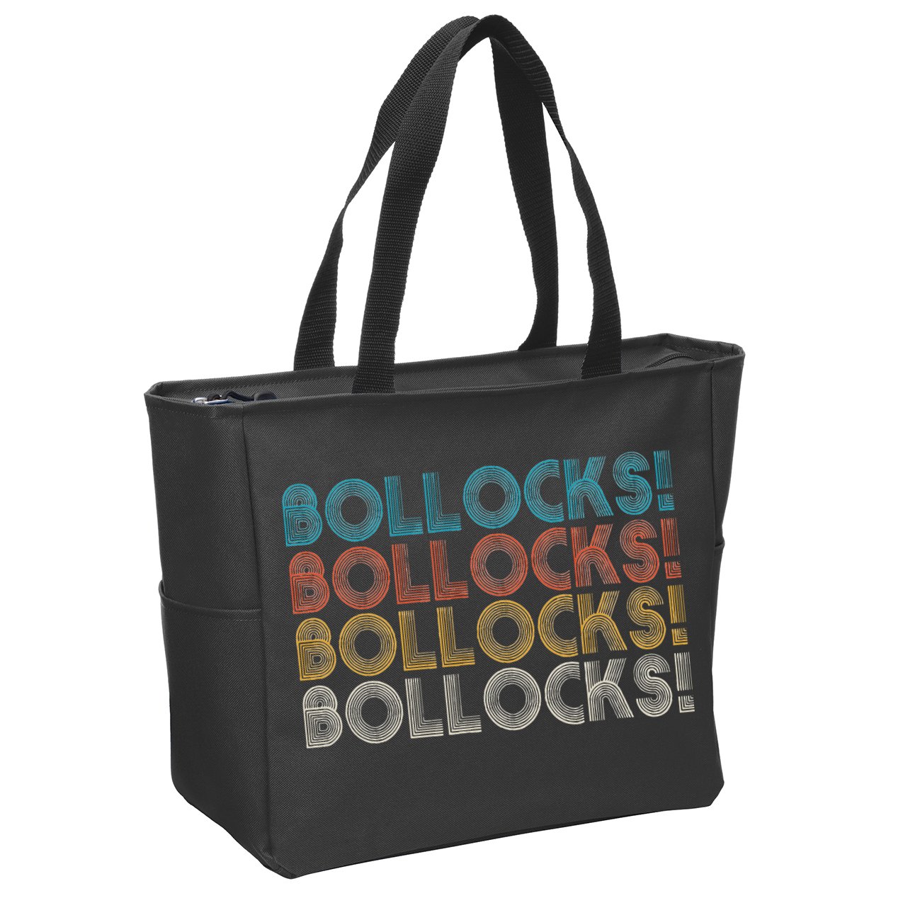 Bollocks British Slang Zip Tote Bag