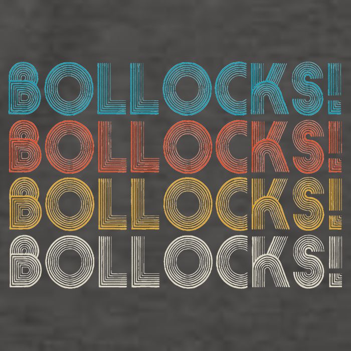 Bollocks British Slang Vector Backpack