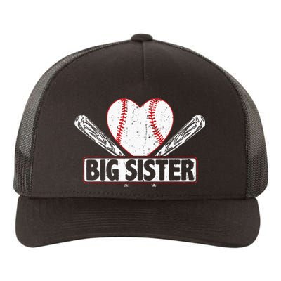 Baseball Big Sister Matching Family Softball Baseball Lover Yupoong Adult 5-Panel Trucker Hat