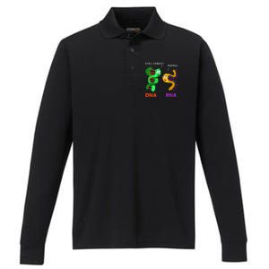 Biologist Botanist Science Nature Funny Biology Pun Gift Performance Long Sleeve Polo