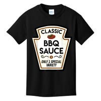 Barbecue BBQ Sauce Bottle Label Halloween Matching Costume Kids T-Shirt