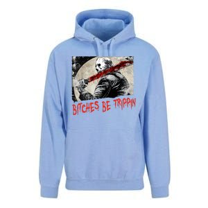 Bitches Be Trippin Horror Character Halloween Scary Spooky Unisex Surf Hoodie