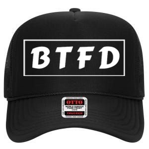 BTFD Buy The F'ing Dip Bitcoin Crypto Stocks Crypto BTC High Crown Mesh Back Trucker Hat