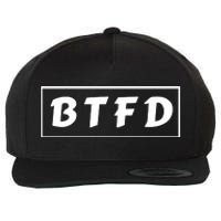 BTFD Buy The F'ing Dip Bitcoin Crypto Stocks Crypto BTC Wool Snapback Cap