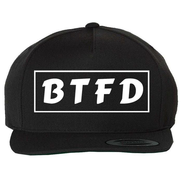 BTFD Buy The F'ing Dip Bitcoin Crypto Stocks Crypto BTC Wool Snapback Cap