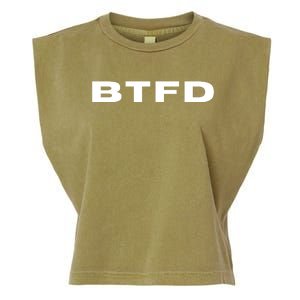 BTFD Buy The F'ing Dip, Trading Stocks, Bitcoin, Crypto, BTC Garment-Dyed Women's Muscle Tee