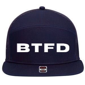 BTFD Buy The F'ing Dip, Trading Stocks, Bitcoin, Crypto, BTC 7 Panel Mesh Trucker Snapback Hat